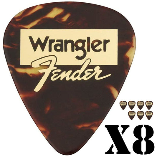 Fender Wrangler Guitar Picks 351 Shape Medium 8-Pack