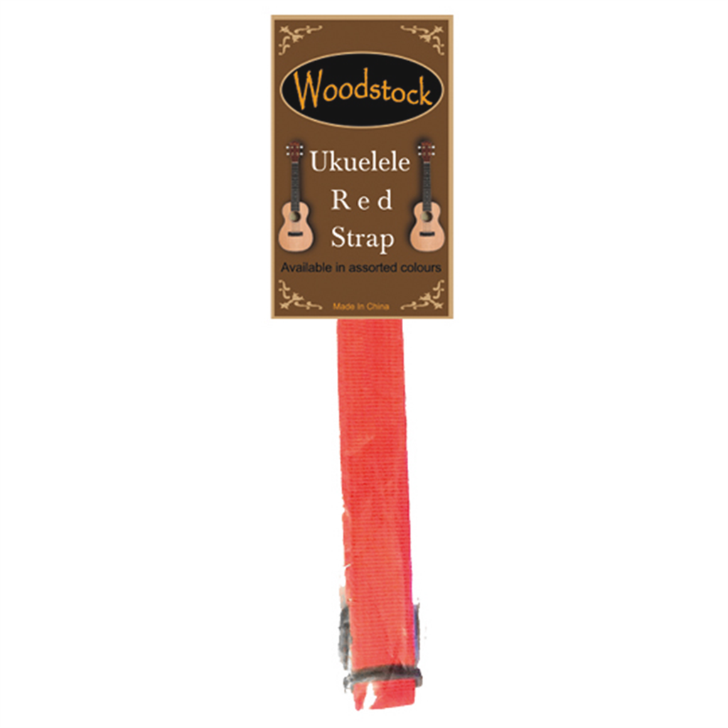 Woodstock Ukulele Strap - Red
